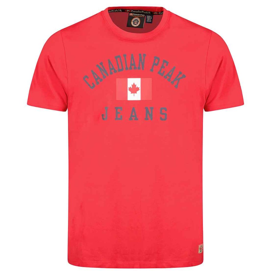 Homme Canadian Peak T-Shirt | Jadseneak Red Rm Men 249