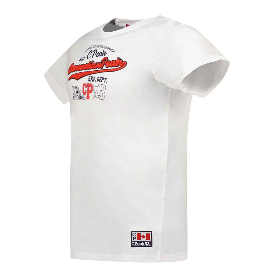 Homme Canadian Peak T-Shirt | Jurbeak White Rm Men 235