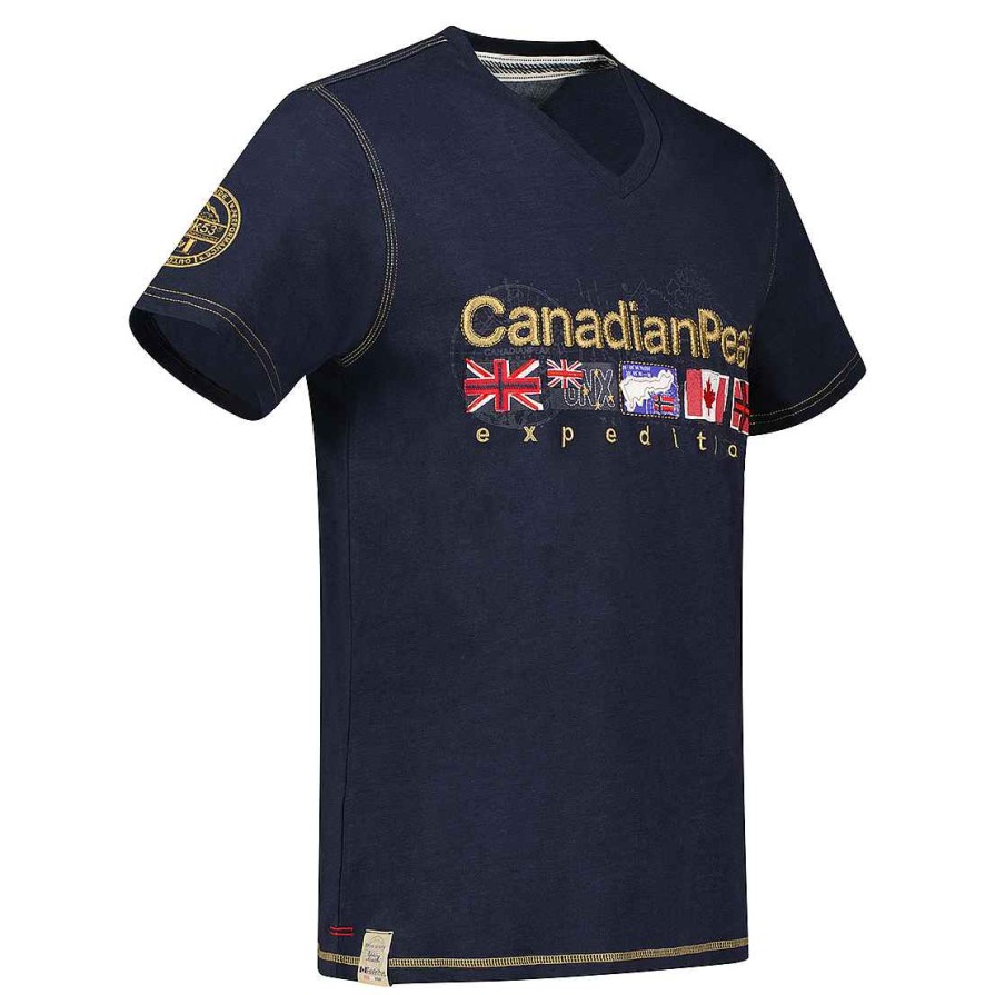 Homme Canadian Peak T-Shirt | Joukeak Navy Rm Men 254