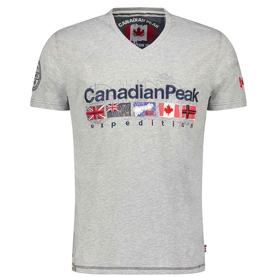 Homme Canadian Peak T-Shirt | Joukeak Bgrey Rm Men 254