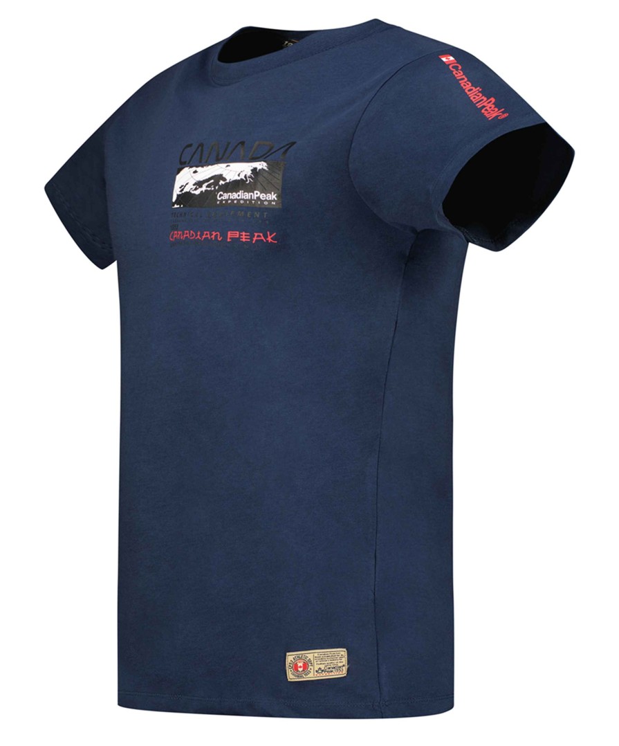 Homme Canadian Peak T-Shirt | Jholmeak Navy Rm Men 249