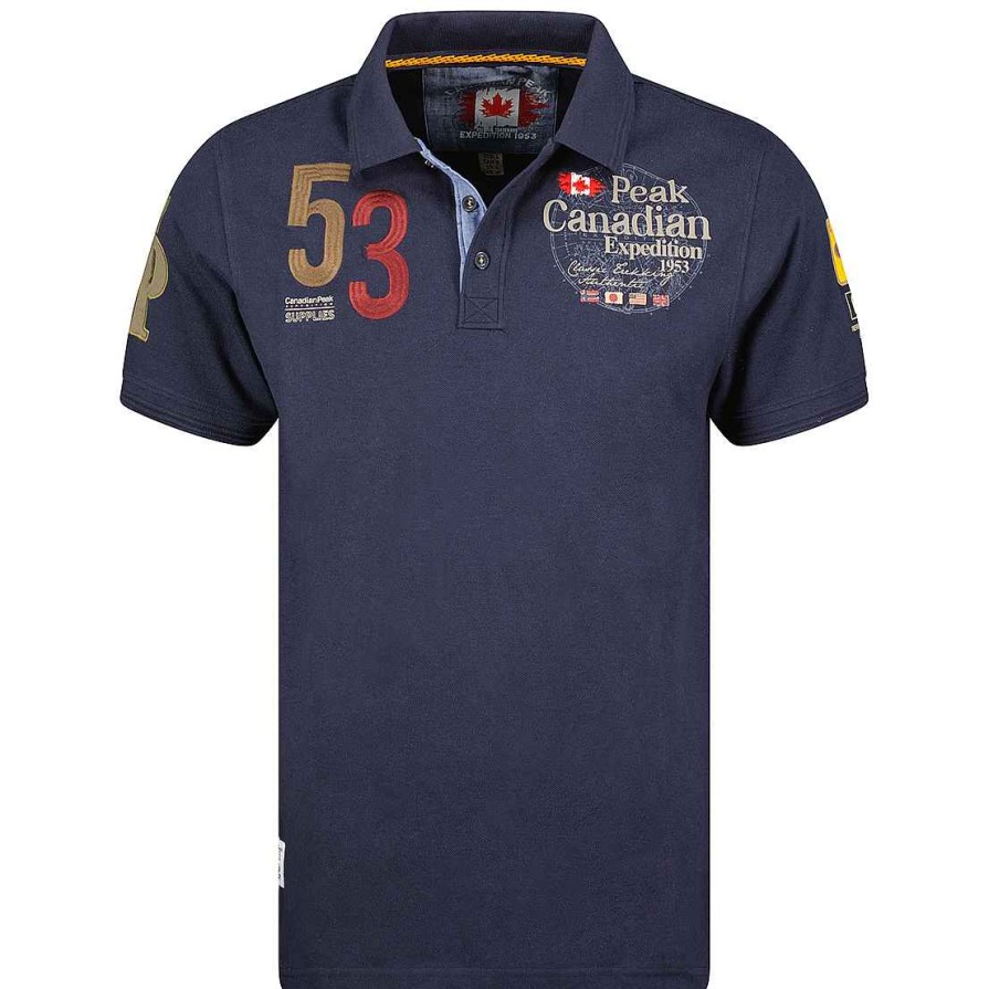 Homme Canadian Peak Polo | Kelaneak Navy Rm Men 419