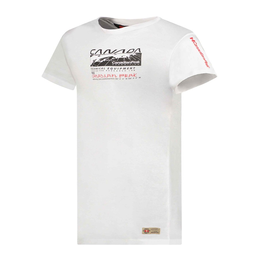 Homme Canadian Peak T-Shirt | Jholmeak White Rm Men 249