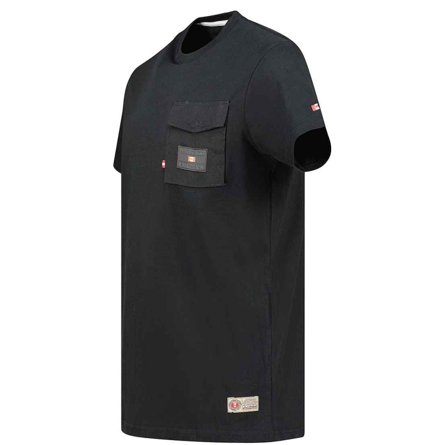 Homme Canadian Peak T-Shirt | Josseak Black Rm Men 235