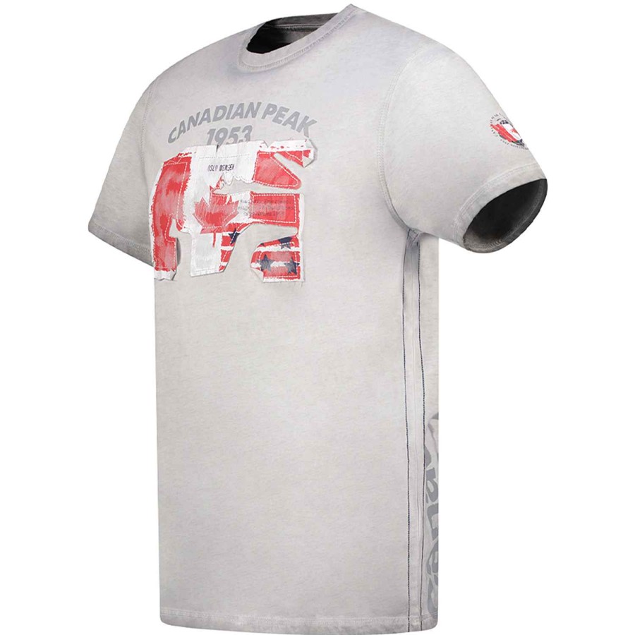 Homme Canadian Peak T-Shirt | Jotzeak B.Grey Men 235