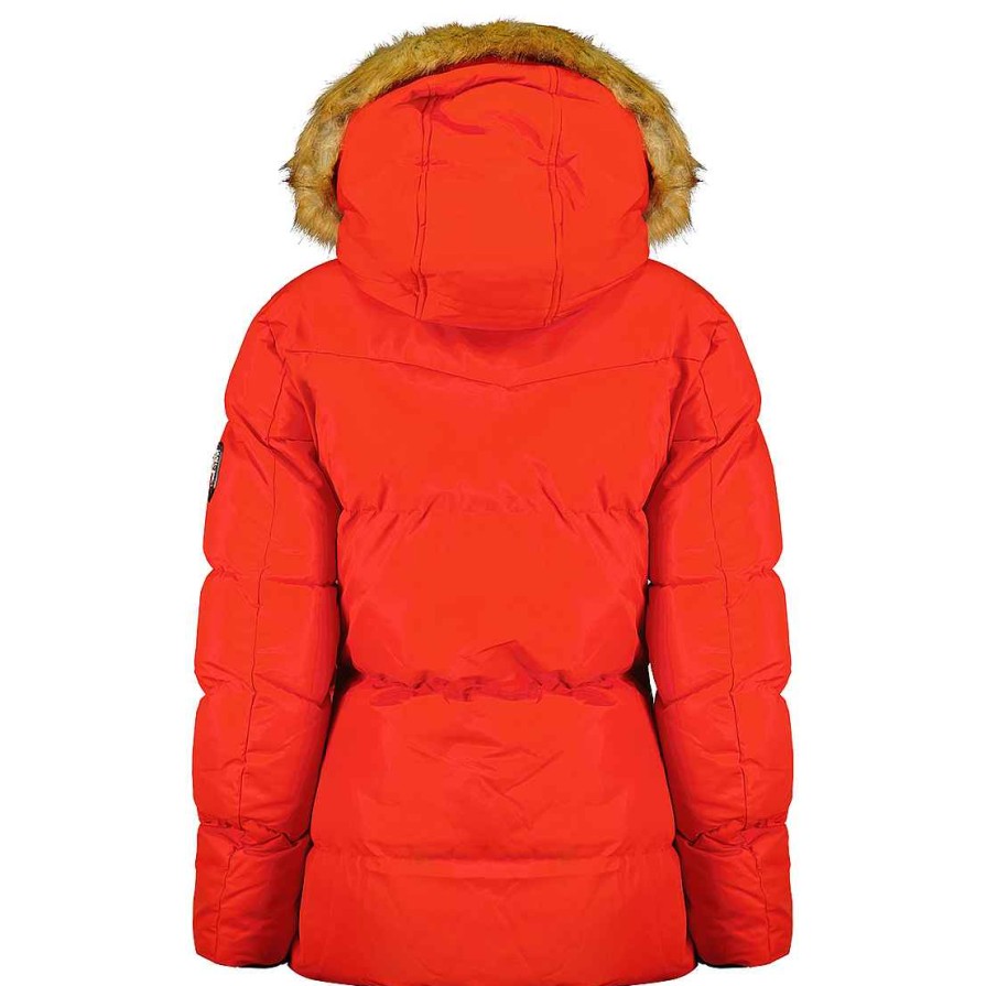 Femme Canadian Peak Parka | Crowneak Red Rm Cp Lady 001