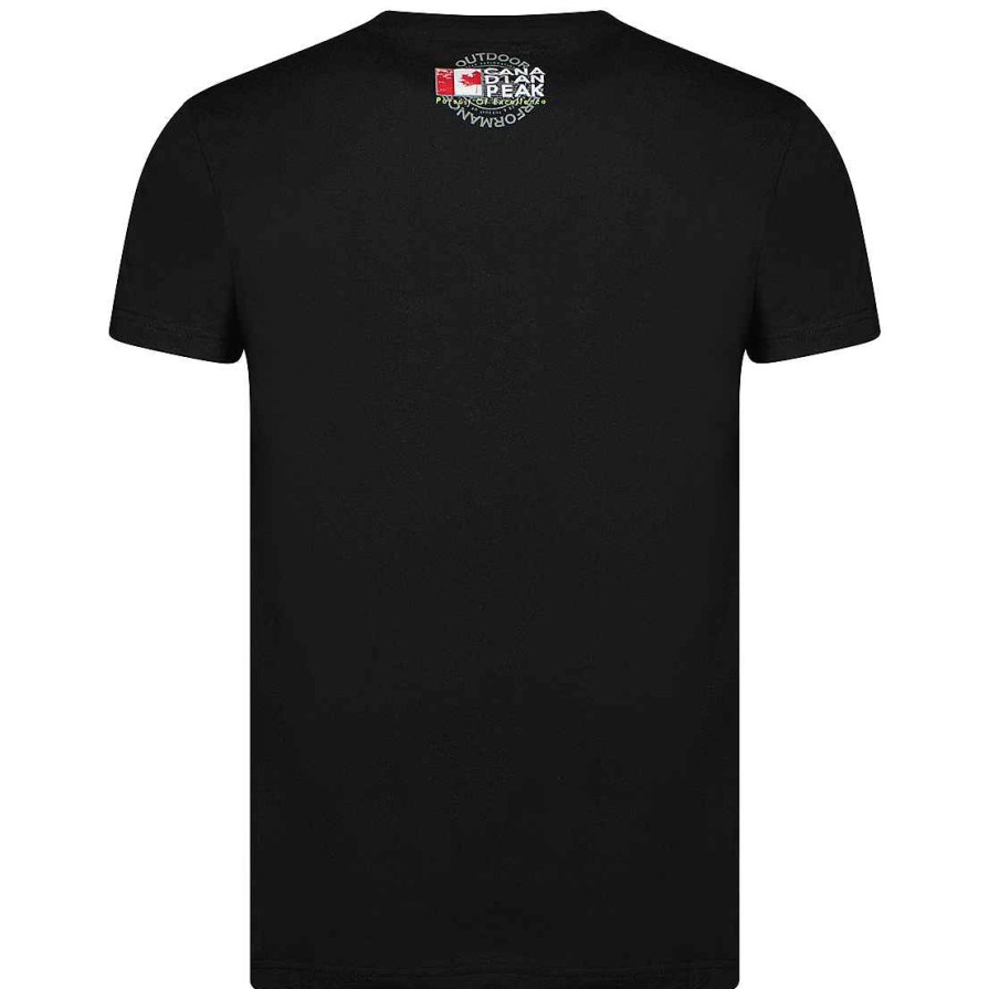 Homme Canadian Peak T-Shirt | Jiltord Ss Bs Cp Black Men 100