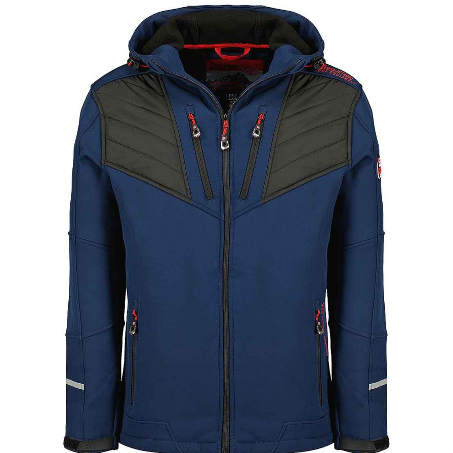 Homme Canadian Peak Coquille Souple | Tarkneak Navy Rm Men 009