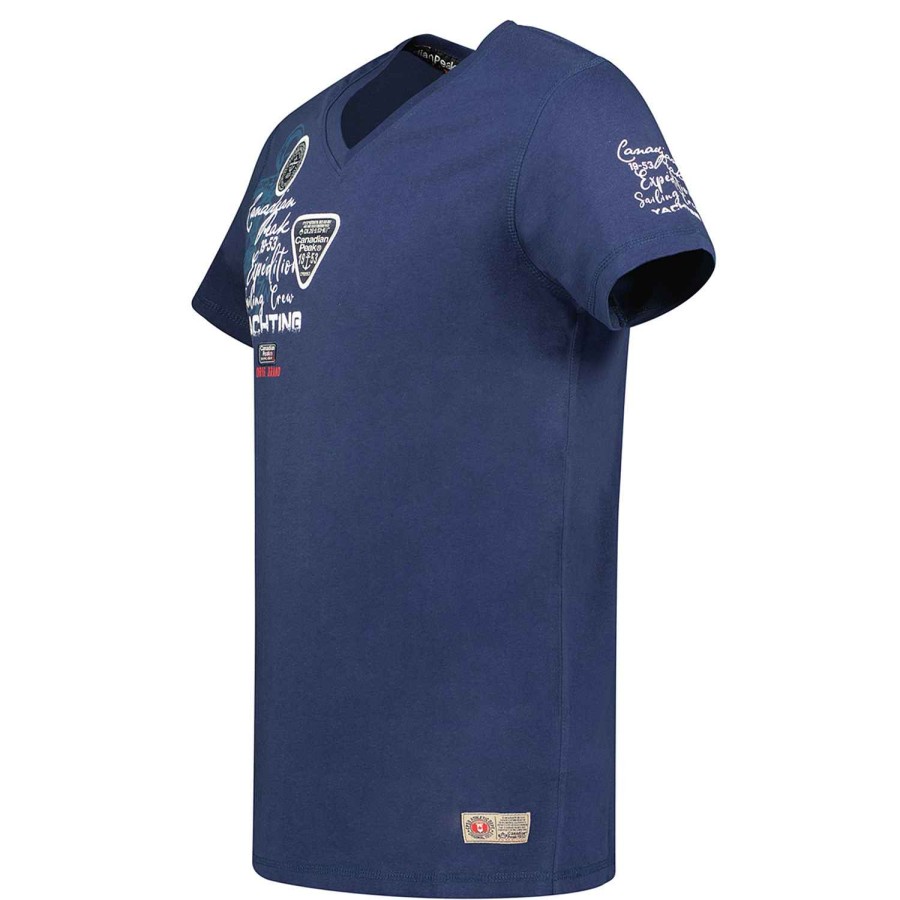 Homme Canadian Peak T-Shirt | Jademoreak Navy Rm Men 235