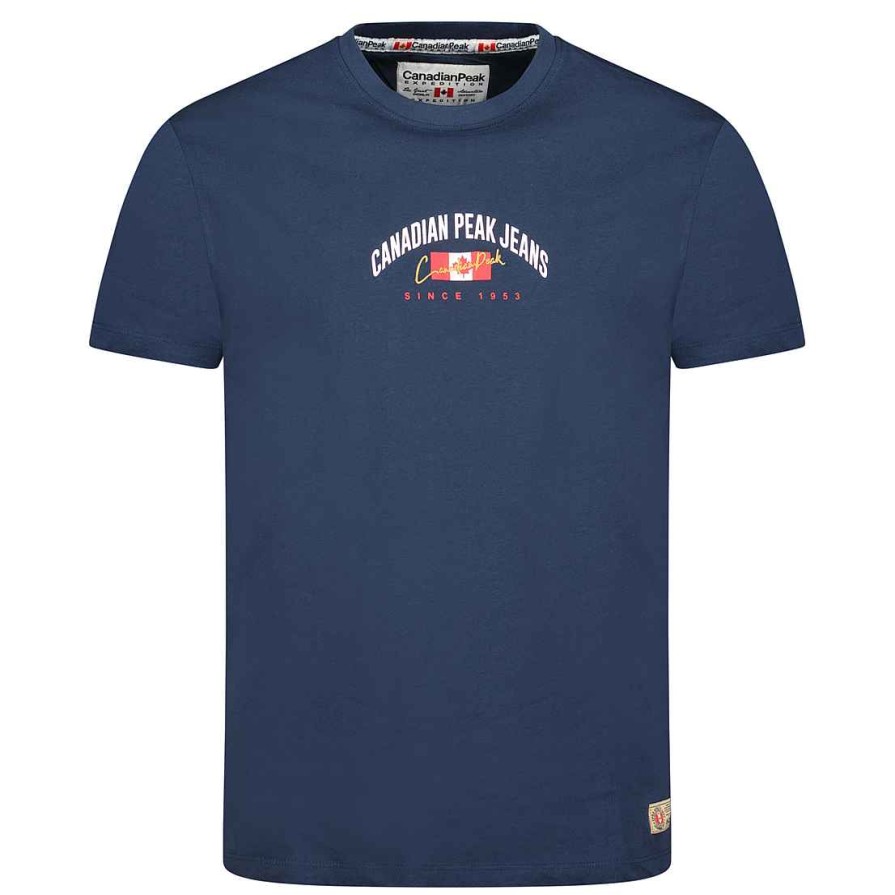 Homme Canadian Peak T-Shirt | Jhageneak Navy Rm Men 249