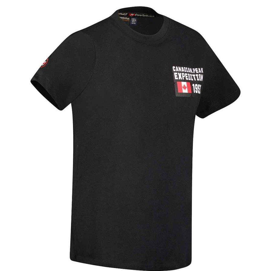 Homme Canadian Peak T-Shirt | Jistereak Black Rm Men 249