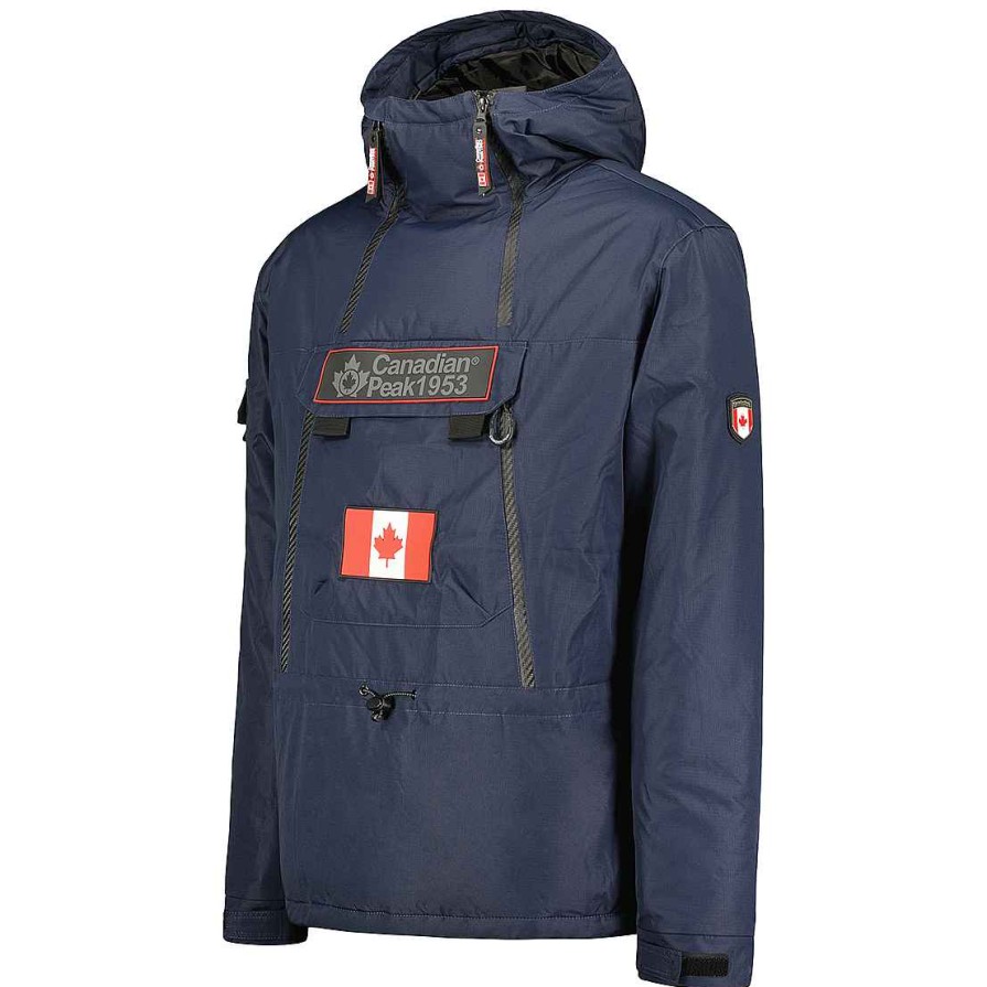 Homme Canadian Peak Parka | Benyamineak Navy Rm Men 054