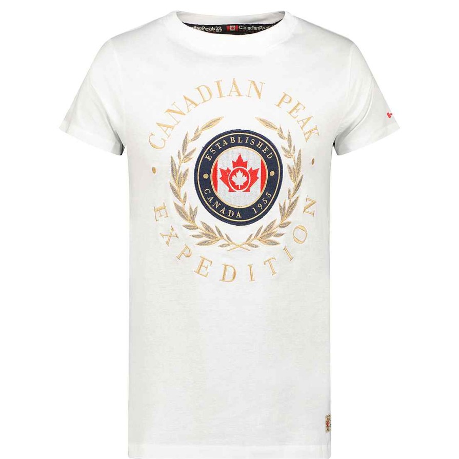 Homme Canadian Peak T-Shirt | Jigereak White Rm Men 249