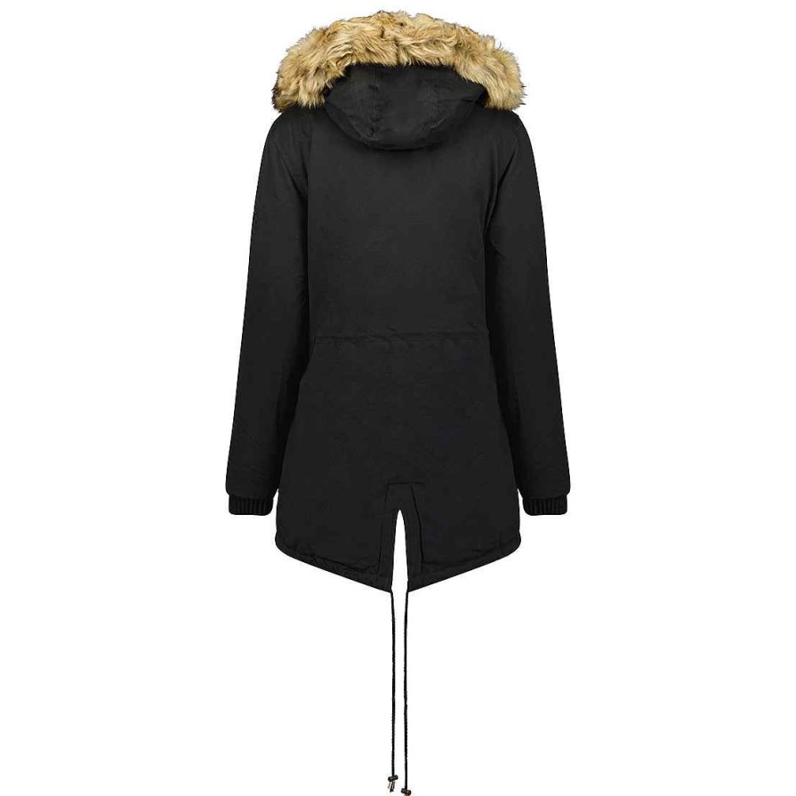 Femme Canadian Peak Parka | Ampurieak Black Rm Bs Lady 056