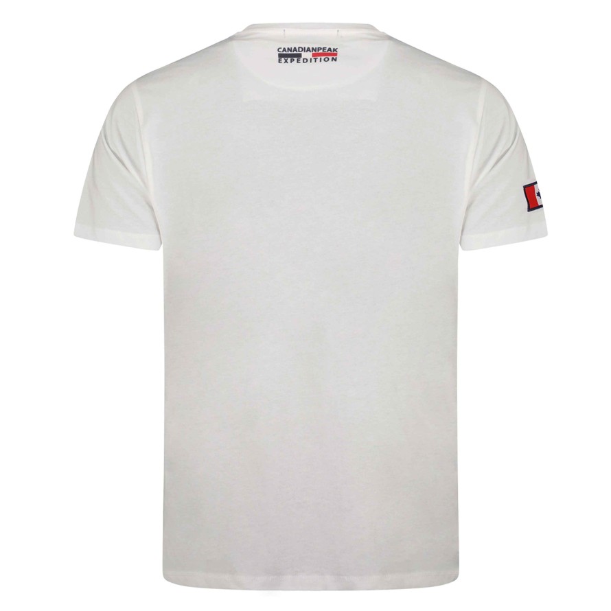 Homme Canadian Peak T-Shirt | Jaspereak White Rm Men 249