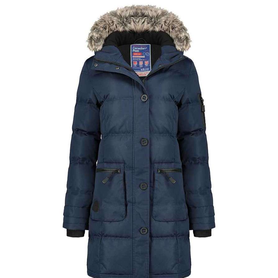 Femme Canadian Peak Parka | Axelus Navy Lady 070