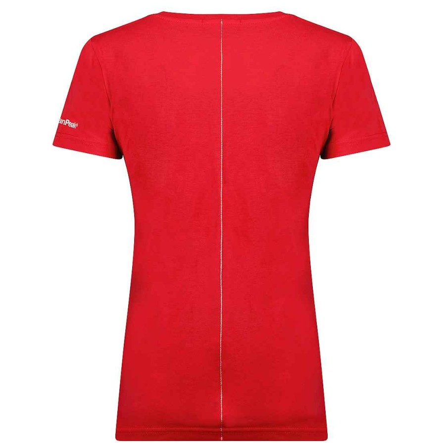 Femme Canadian Peak T-Shirt | Jwildeak Red Rm Lady 204