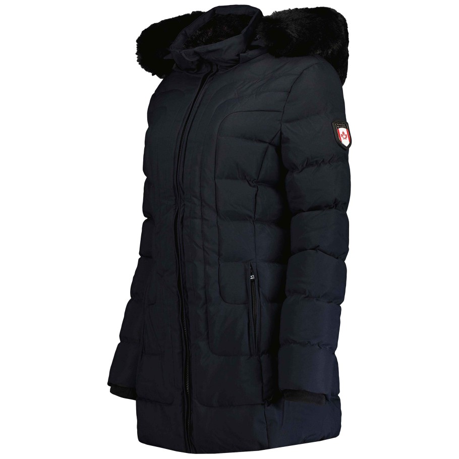 Femme Canadian Peak Parka | Braceleak Navy Lady 093