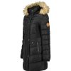 Femme Canadian Peak Parka | Badomai Long Black Rm Lady 054