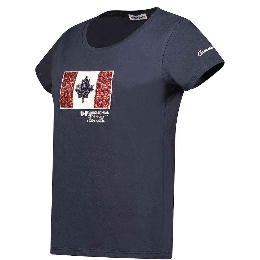 Femme Canadian Peak T-Shirt | Jermioneak Navy Rm Lady 254