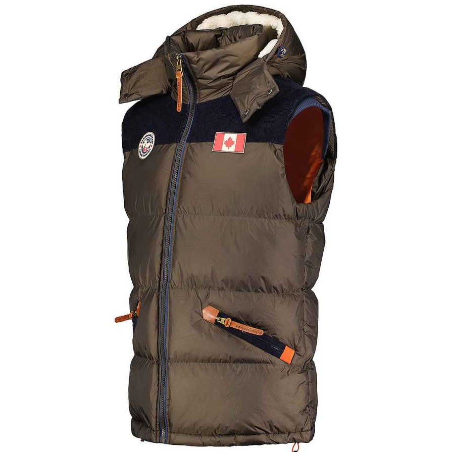 Homme Canadian Peak Gilet | Velianeak Kaki Rm Men 056