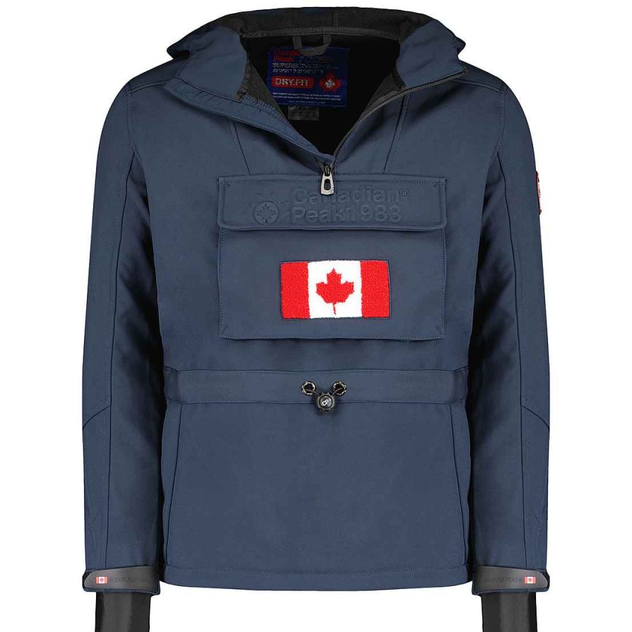 Homme Canadian Peak Coquille Souple | Tokano Rpt Bs Cp Navy Men 005