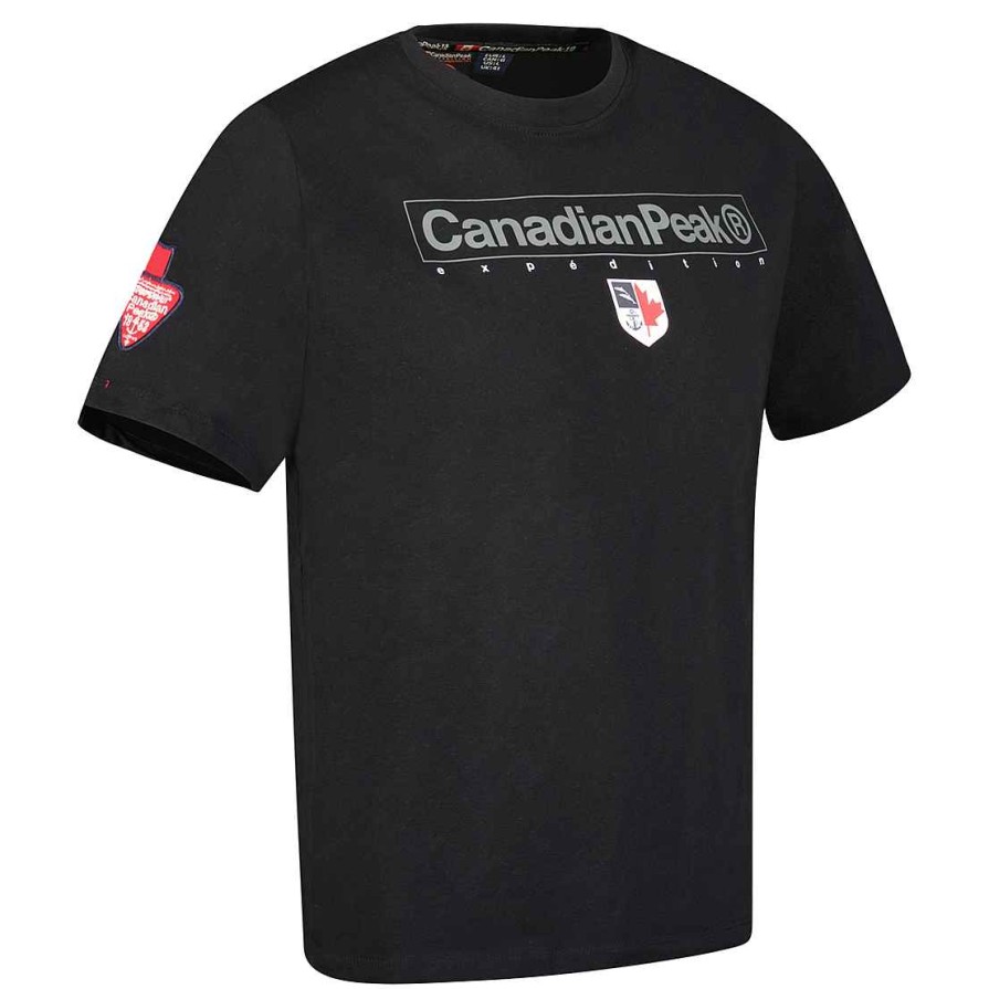 Homme Canadian Peak T-Shirt | Jotruneak Black Rm Men 249