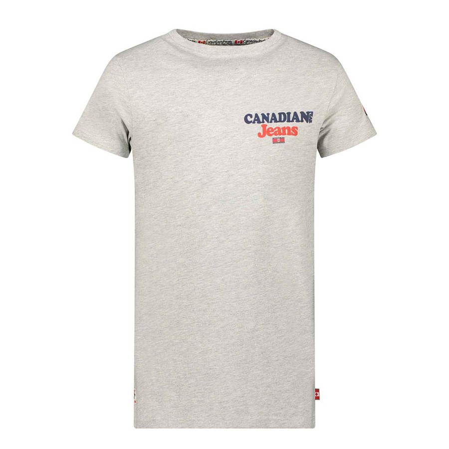 Homme Canadian Peak T-Shirt | Jouppeak Bgrey Rm Men 235