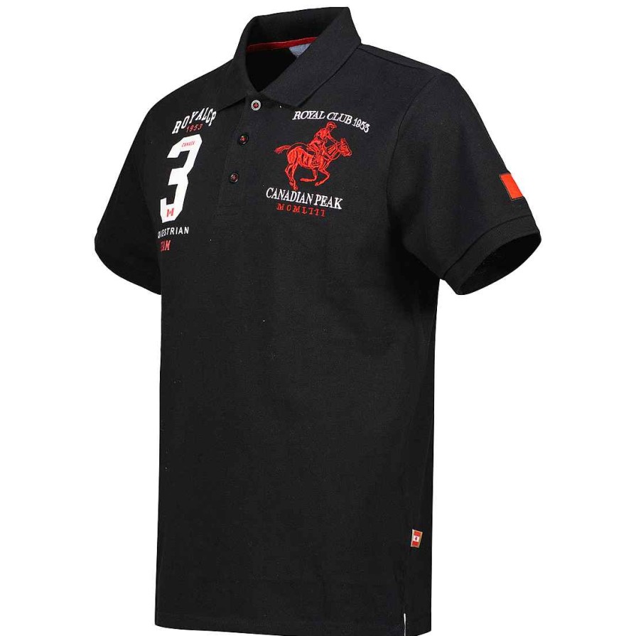 Homme Canadian Peak Polo | Klubeak Black Rm Men 419