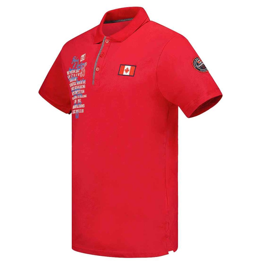 Homme Canadian Peak Polo | Kancreak Red Rm Men 254