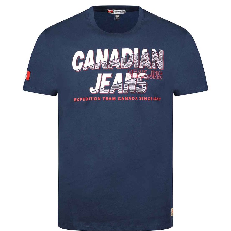 Homme Canadian Peak T-Shirt | Jaspereak Navy Rm Men 249