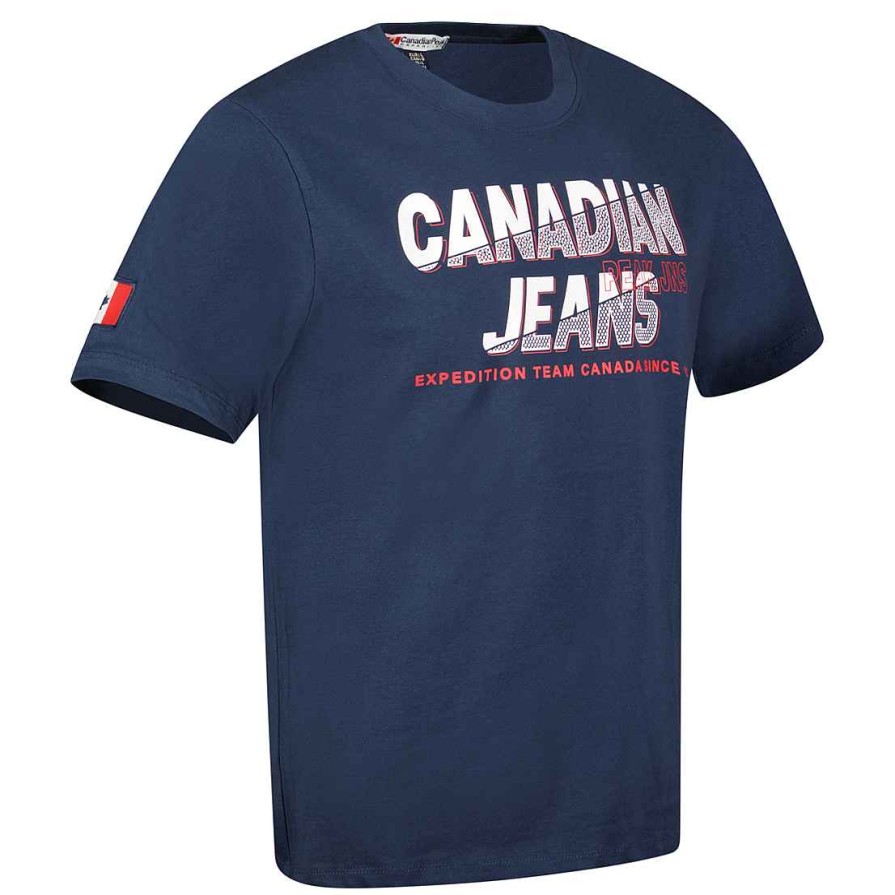 Homme Canadian Peak T-Shirt | Jaspereak Navy Rm Men 249