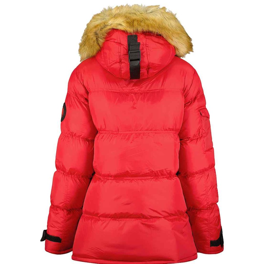 Femme Canadian Peak Parka | Bonamai Red Rm Lady 021