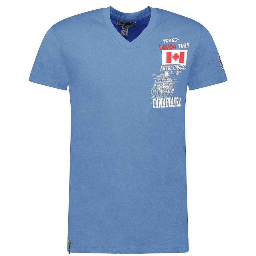 Homme Canadian Peak T-Shirt | Jantrail Denim Rm Cp Men 249