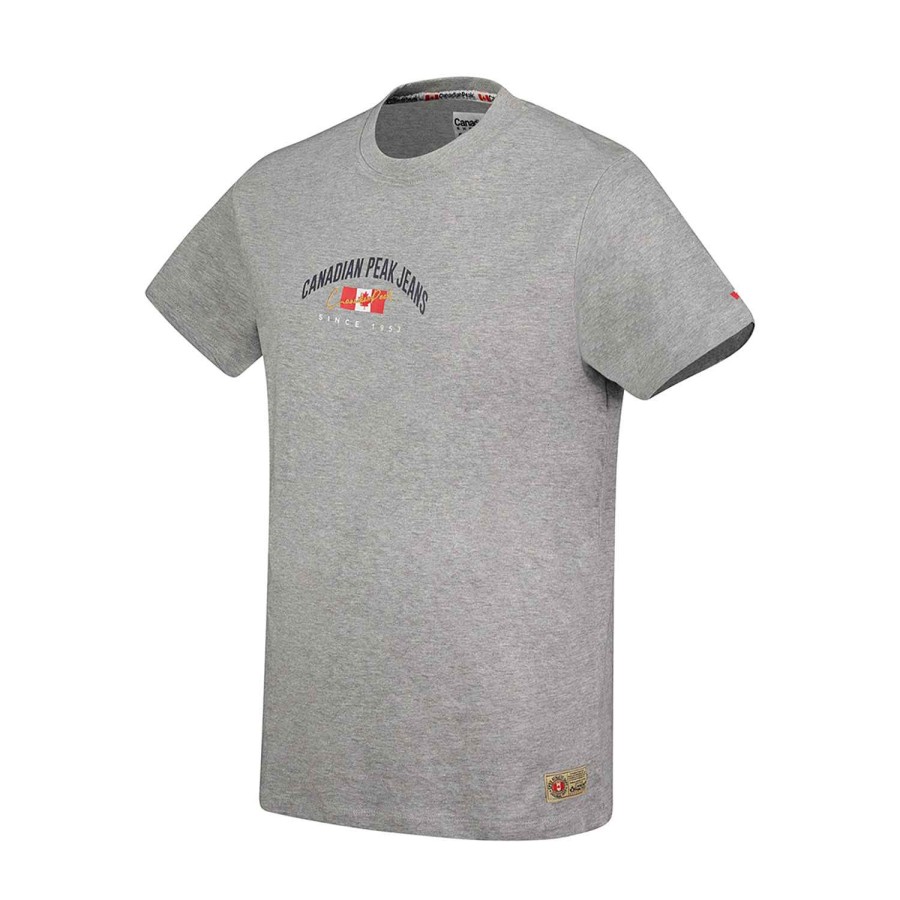 Homme Canadian Peak T-Shirt | Jhageneak Bgrey Rm Men 249