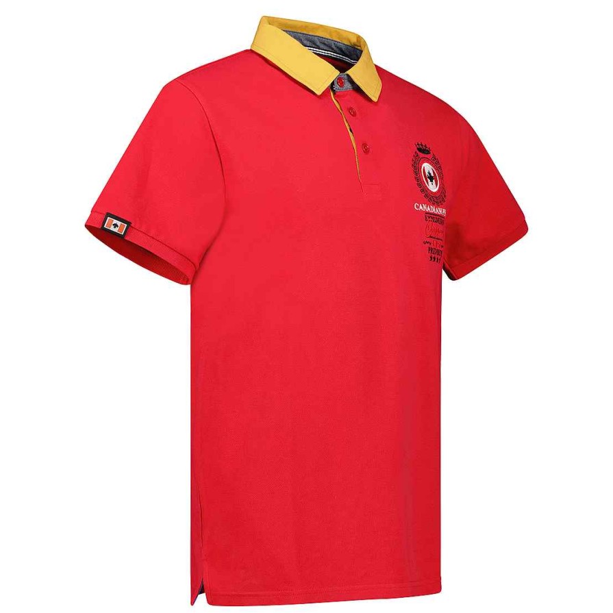 Homme Canadian Peak Polo | Kaurieak Red Rm Men 254