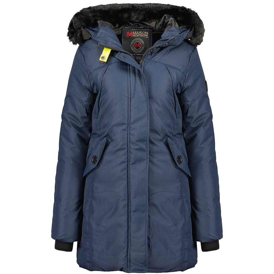 Femme Canadian Peak Parka | Cherimai Navy Rm Lady 021