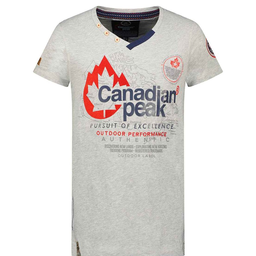 Homme Canadian Peak T-Shirt | Jomando B.Grey Men Cp Rm Men 235