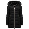 Femme Canadian Peak Parka | Bilomai Long Black Rm Lady 001