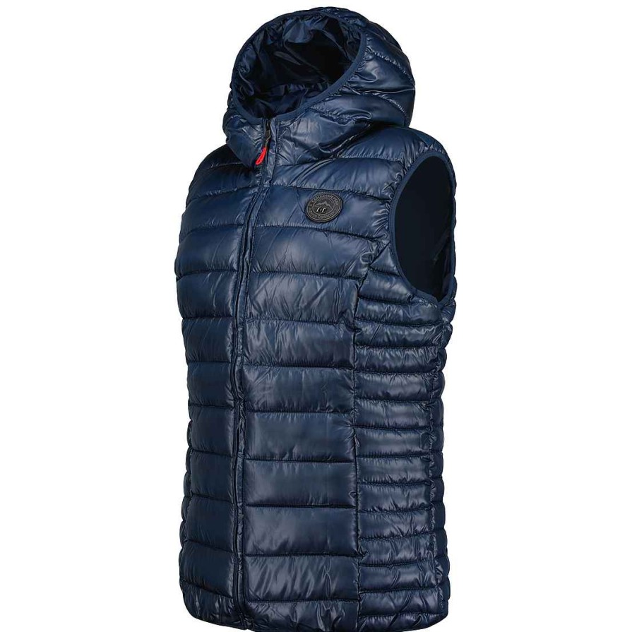 Femme Canadian Peak Gilet | Volombiana Vest Hood Navy Cp Rm Lady 096