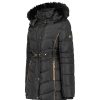 Femme Canadian Peak Parka | Beckmai Black Lady Rm 054