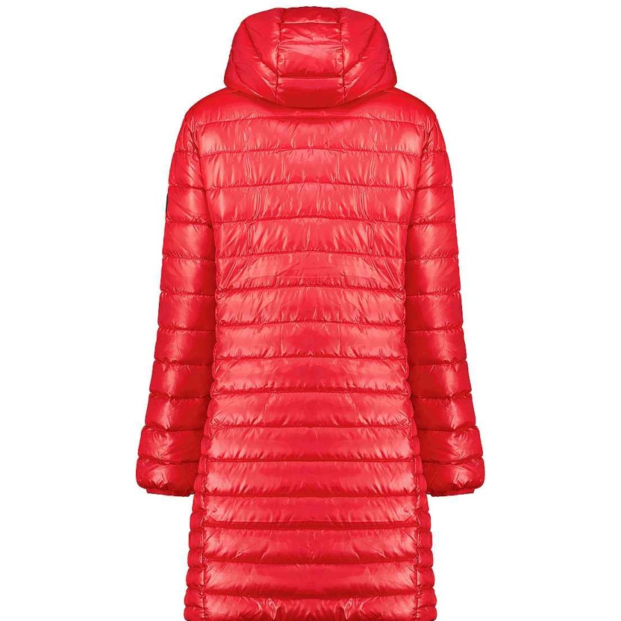 Femme Canadian Peak Blouson | Colombiana Long Hood Red Rm Cp Lady 096