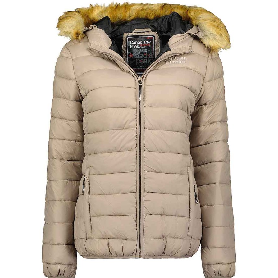 Femme Canadian Peak Blouson | Atocha Taupe Cp Bs Lady 001