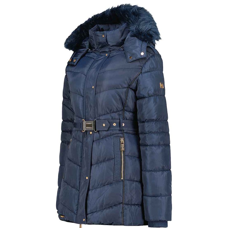 Femme Canadian Peak Parka | Beckmai Navy Lady Rm 054