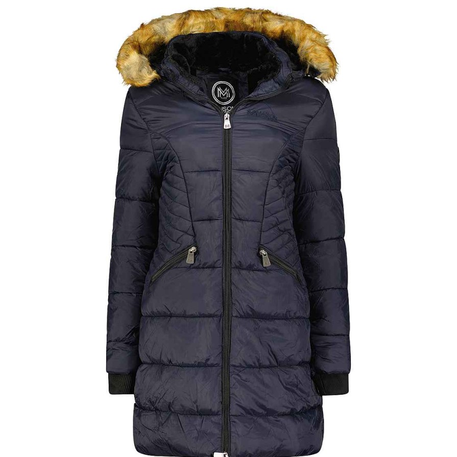 Femme Canadian Peak Parka | Abeimai Rm Navy Lady 001