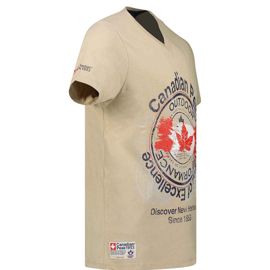 Homme Canadian Peak T-Shirt | Japple Sand Men Cp Rm Men 235