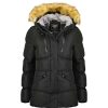 Femme Canadian Peak Parka | Crowneak Black Rm Cp Lady 001