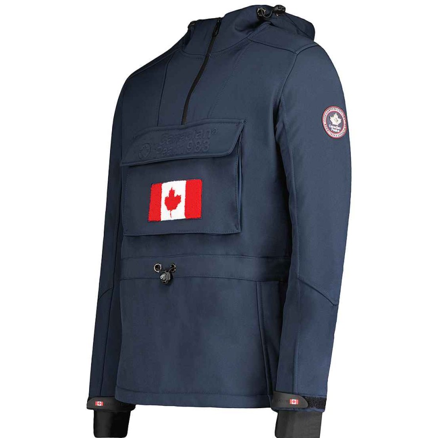 Homme Canadian Peak Coquille Souple | Tokano Rpt Bs Cp Navy Men 005