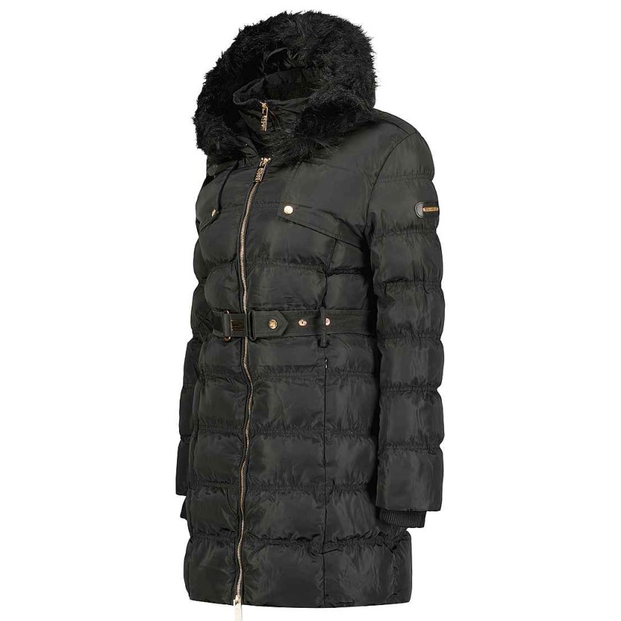 Femme Canadian Peak Parka | Diamai Long Black Rm Lady 054