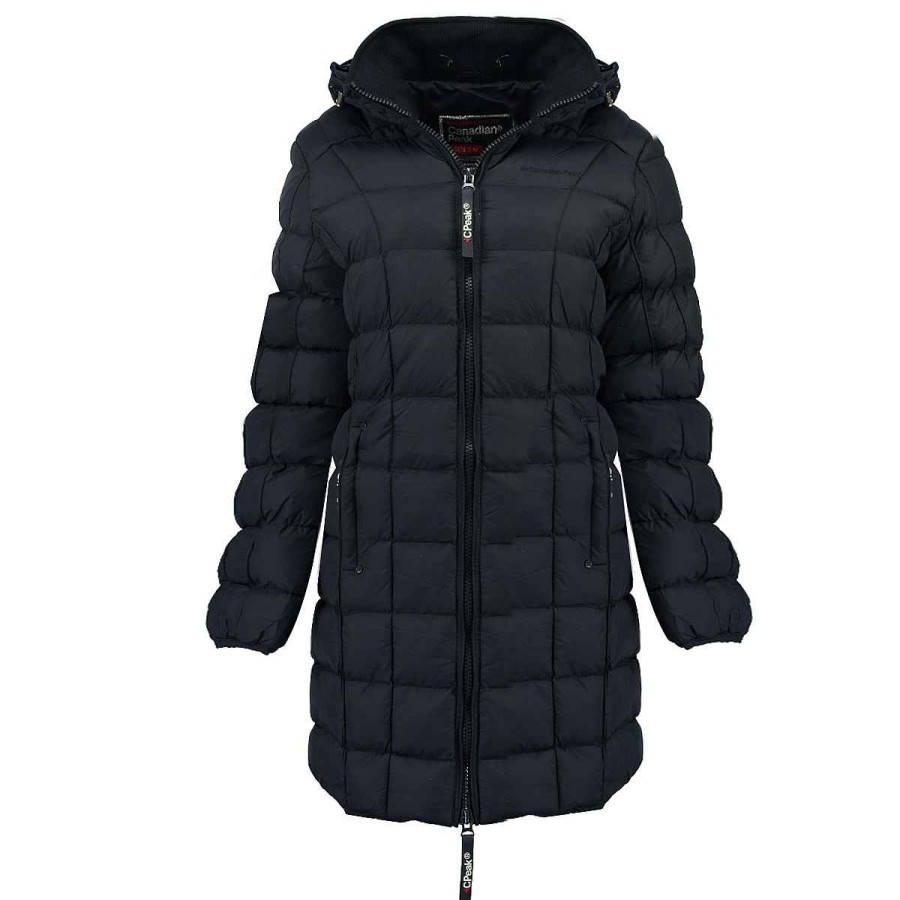 Femme Canadian Peak Blouson | Bambolineak Long Navy Rm Lady 079